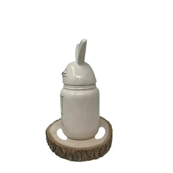 Rae Dunn SWEET HEART Bunny Canister Easter Bunny Spring Easter Baby Small Jar - Picture 6 of 11